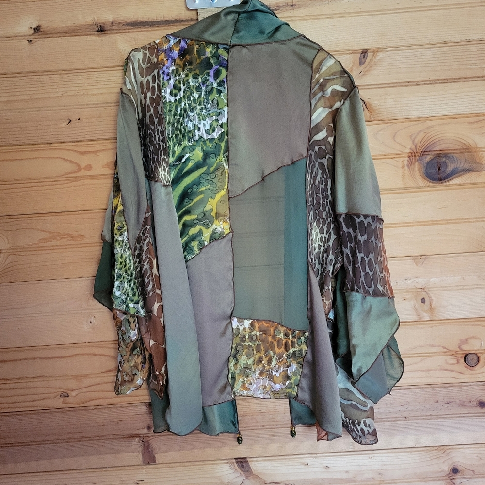 Simply Silk Womens Lightweight Patchwork Shawl, S… - image 7